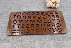 SYGA Silicone Alphabets Shape Chocolate Jelly Candy Mold, Cake Baking Mold, Bakeware Mould, Brown