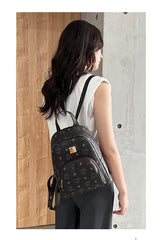 SYGA Floral Large Backpack ladeis Bag Large Capacity Women's Backpack Brown