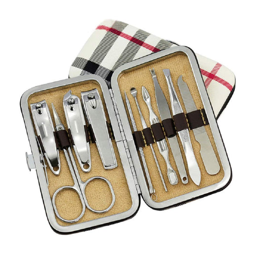 SYGA Stainless Steel Nail Clippers Professional Grooming Kit for Man Woman