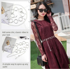 Syga Women Waist O Ring Chain BeltSuitable Size for Waist 25-35