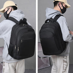 SYGA Backpack for Men & Women Oxford Cloth School Student Travel Bag(Black)
