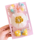 SYGA 3 Pcs Baby Girl Headband Soft Flower Bow Strechable Hairband Suitable For Newborns, Infants, Toddlers and Kids 0-3 Years(Color - 20)