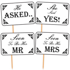 SYGA Set of 13 Pre Wedding Party Photo Booth Props