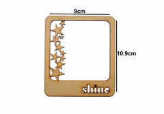 SYGA Shine Letter with Stars Scrapbook Decorative Wood Craft Items