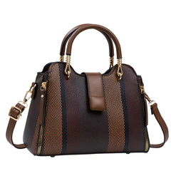 SYGA Women Elegant Woven-Texture Handbag – Tote with Handles & Adjustable Shoulder Strap – Stylish Casual Bag