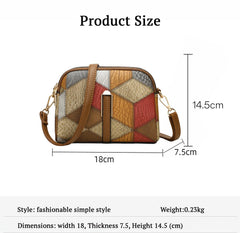 SYGA Women's Crossbody Bag, Colorful Print, Adjustable Strap, Zip Top Closure(Grey)