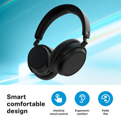 Sennheiser ACCENTUM Plus Wireless Over Ear Headphones,German Design,Adaptive ANC,50H Battery,Sound Personalization,Touch Control,Multipoint Connectivity,Clear Calls,10Min Charge = 5H,2Y Warranty,Black