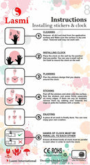 SYGA Beautiful White Vintage Wall Clock Sticker