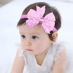 SYGA 3 Pcs Baby Girl Headband Strechable Bow Crown Flower Soft Hairband Suitable For 0-3 Years (Color 11)