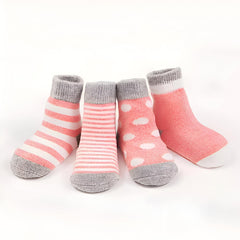 MOMISY 5 Pairs Baby Girl Boys Tube Socks Toddlers Infant Solid Color Boat Spring and Autumn Socks Stretch Baby Sock - Multicolor (IN, Age, 6 Years, 8 Years, RoseRed)