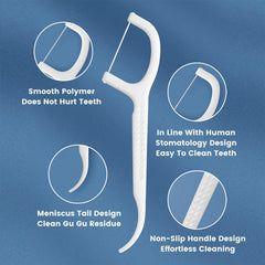 SYGA 3 in 1 Fresh Dental Floss Stick Tooth Cleaning Toothpicks Stick Set for Gums, Healthy, Fresh, Breath (Pack of 50pcs)