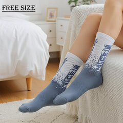 MOMISY Crew Socks for Men & Women Athletic Cotton Blend Socks 5-Pair (Multicolor)