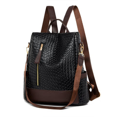 SYGA Women Embossed Backpack – Lightweight, Burden-Reducing Design with Digging Outer Pockets for Daily Use