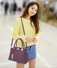 SYGA Women's Leather Crossbody Bag, Tote & Shoulder Bag Suitable Gift for a festival,occasion,Birthday (Black)