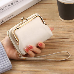 SYGA Women's Wallet Wrist Strap Short Coin Purse Coin Clip Bag Multi-Card Slot Card Holder(Green)