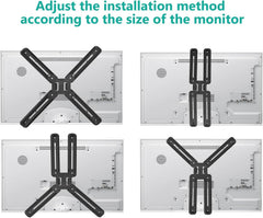 Jin Office Four-ARM Monitor Adapter KIT for Non-VESA Monitor and CAN Mount Any Monitor Without Screw Holes| ONLY VESA Adapter| Does NOT Included Monitor Mount Stand