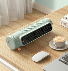 SYGA Summer New Fan Household Vertical Electric Fan Bedroom Circulation Fan Desktop Mute Floor Fan (Green)