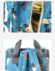 SYGA Diaper Bag Mother Bag Multi-Function Nappy Backpack Bag Organizer for Travel Diaper Bag (Blue)