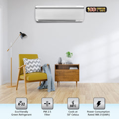 Daikin 1.5 Ton 3 Star Fixed Speed Split AC (Copper, PM 2.5 Filter, FTL50U, White)