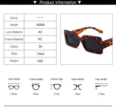 SYGA Women's Retro Square Small Frame Cross-Border Sunglasses Personalized Colorful Hip-Hop Glasses (Purple)