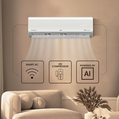 IFB 2025 Model Silver Plus Smart Series 1 Ton 3 Star In-built Wifi Split AC with HD Compressor, AI, Dual Gold Fin & 8-in-1 Flexi Mode - White (CI133SL11SGM1, Copper Condenser)
