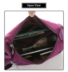 SYGA Women's Small Crossbody Bag, Waterproof Nylon,Sling Bag(Purple)