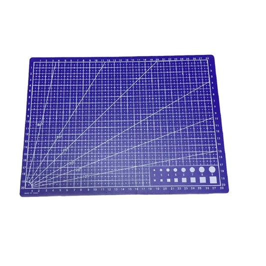 SYGA A4 Cutting Mat Printed Grid Lines Scale Plate Knife Leather Paper Board