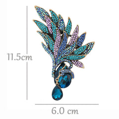 SYGA Brooch Pin Fashion Crystal Rhinestone Jewellery Pin Vintage Clothing Accessories Decoration Colorful Diamond Brooches For Men's & Women- S228