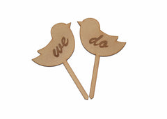 SYGA Love Birds Scrapbook Decorative Wood Craft Items