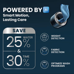 IFB 11 Kg 5 Star, DeepClean®, AI Powered, WiFi, Fully Automatic Front Load Washing Machine (EXECUTIVE PLUS BXN 1114KH, PowerSteam®, 9 Swirl, Steam Refresh, Inbuilt Heater, Eco Inverter, Black VCM)