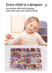 SYGA Beads for Kids Crafts Children's Jewelry Making Kit DIY Bracelets Necklace Hairband and Rings Craft Kits Birthday for 4, 5, 6, 7-Year-Old Little Girls-Multicolor (DIYBeadsSet-20)