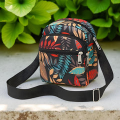 MOMISY Women Mobile Messenger Bag Ladies Nylon Shoulder Small Cross Body Long Strap Travelling, Work, Multicolor