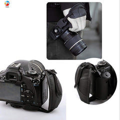 SYGA DSLR Camera Hand Grip Wrist Strap Oval Shape Black Strap