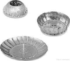 SYGA Stainless Steel Vegetable Steamer Basket/Insert for Pots, Pans, Crock Pots & More. 7.5" to 11"