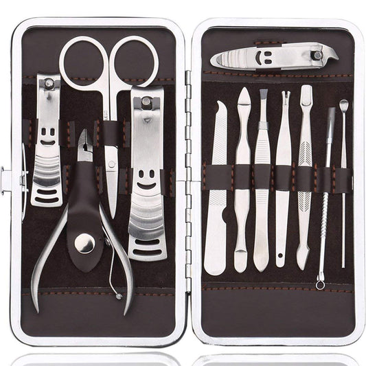 SYGA Stainless Steel Nail Clipper Professional Grooming Kit for Men and Women (Golden)