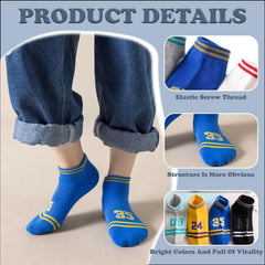 MOMISY 5 Pairs Baby kids Girl Boys Toddlers InfantmCotton Stretch Baby Socks (IN, Age, 3 Years, 5 Years, 4StripeNumber)