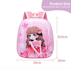 SYGA Children's School Bag Cartoon Backpack Oxford Kids Chest Multi-Purpose Baby Bag for 2-4 Years Kids (Girl Three)