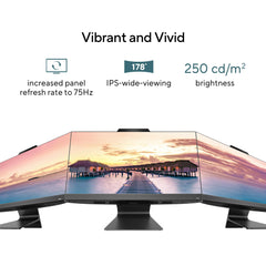 ASUS AiO M3 Series, 27" (68.58 cms) FHD, AMD Ryzen 5 7520U, All-in-One Desktop (16GB/512GB SSD/Windows 11/Office 2021/with Wireless Keyboard & Mouse/Black/8.90 Kg), M3702WFA-BA002WS