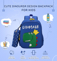 SYGA Children's School Bag with Pencil Case, Nylon Cute Animal Design Suitable for Ages 3-6 Years(Pink)