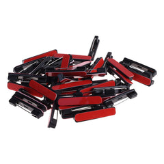 SYGA 100 Pices Self-Adhesive Bar Office Safety Pins for ID Badge Crafting (Black)