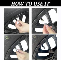 Generic 4X Aluminium Tire Wheel Rims Stem Air Valve Caps Tyre Cover Car Truck Silver