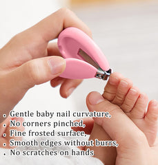 SYGA Baby, Infant and Toddler Pink Grooming Kit with Scissors - The Best Unique Baby Shower Gift for Girls and Boys