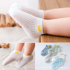 MOMISY 5 Pairs Tube Socks for children Toddlers Infant Baby Girl Boys (ThinCrown-Boys, 6 Year to 8 Year)