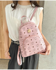 SYGA Floral Large Backpack ladeis Bag Large Capacity Women's Backpack Brown