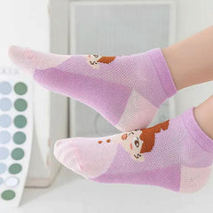 MOMISY 5 Pairs Girl Boys Tube Socks Toddlers Infant Solid Color Boat Spring and Autumn Socks Stretch Baby kids Sock (IN, Age, 12 Months, 3 Years, Cute Girl)