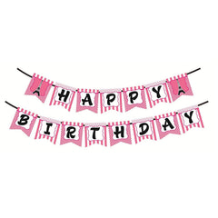 Syga Happy Birthday Banner With Eiffel Tower Banner