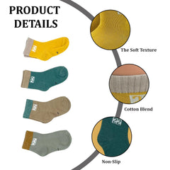 MOMISY 5 Pairs Baby Kids Girl Boys Tube Socks Toddlers Comfortable Ankel Length gifts (Mesh Number, 6 to 12 Months)