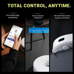 TIRON TRV 20 Max Robotic Vacuum Cleaner, Self-Empty Station, 2-in-1 Vacuum & Mop, Lidar Navigation, 5000 Pa Suction, Highest Battery & Longest Runtime, Obstacle Climbing, Advanced Mapping