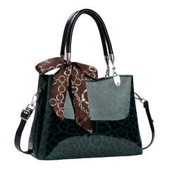 SYGA Women's Leopard Print Large Capacity Handbag | Shoulder Bag with Zipper Closure