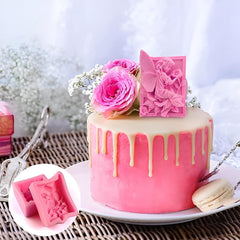 MOMISY Silicone Mold | 3D DIY Fondant Candle, Soap Mould Candy Mold I Baking Tools for Cake Chocolate Candy Ice Jelly Soap I Cake Baking Moulds I Bakeware Mold (Angel Wings Pink)